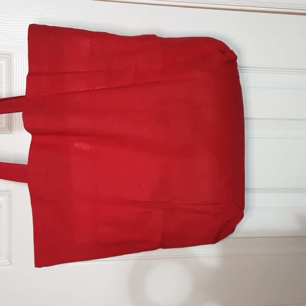 Handmade Cotton Reusable Tote 17" X 14" - Picture 3 of 4